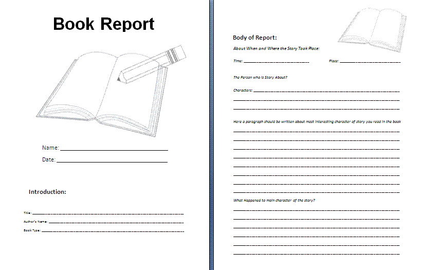 book-report-templates-10-free-printable-word-pdf-formats
