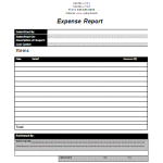 Expense Report Template