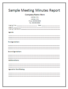Sample Report Template | Free Report Templates