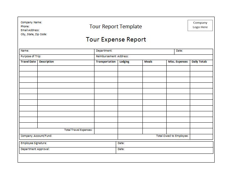 a tour report