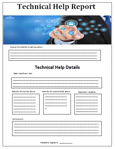 Technical Support Report Template